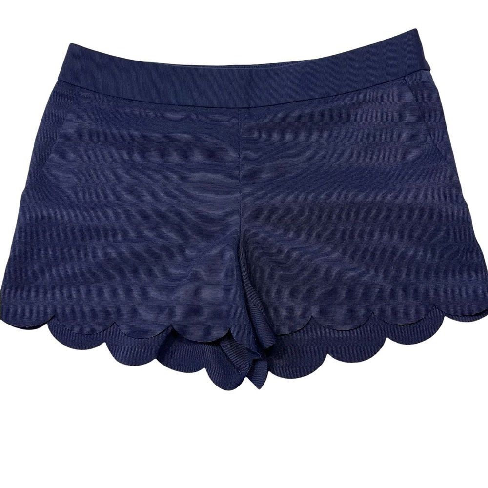 Express Dark Blue Scalloped Design Shorts Size 0